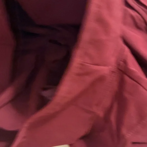 Maroon High Waisted Athletic Shorts - Picture 4 of 4